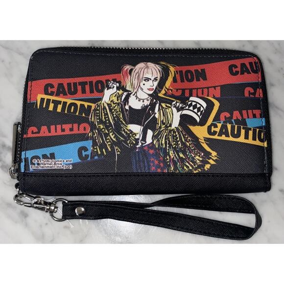 Buckle Up Wallet Harley Quinn Birds Of Prey New Zip Around - Picture 3 of 7